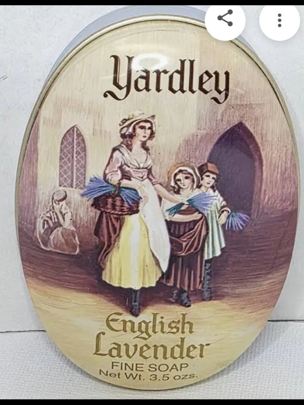 Yardley English Lavender Decorative Soap Tin - Lavender & Cream